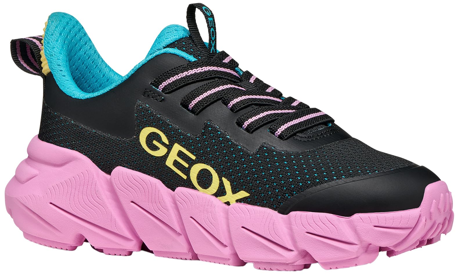 Geox Junior J Flexyper Fast Girl Sneakers Black/Multicolor, 29 EU