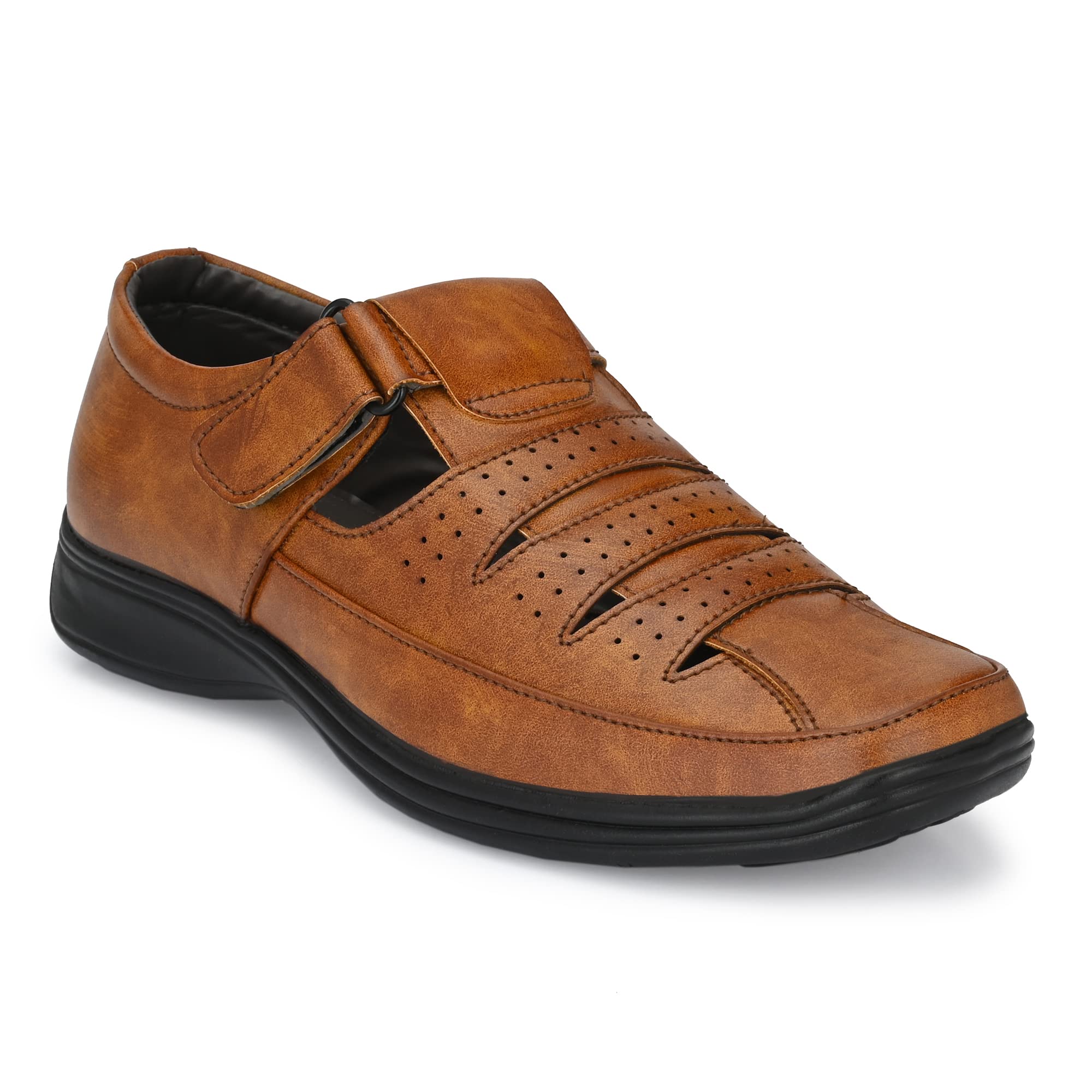 Toro Blu Tan Synthetic Leather Sandals for Men- 10 UK (B09VLDBZWN) Amazon Price History, Amazon Price Tracker