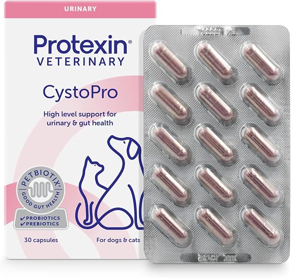 CystoPro Capsules for Dogs and Cats, Bladder Health and Immune System Support, Meat-Free Chicken Flavour, 30 Capsules