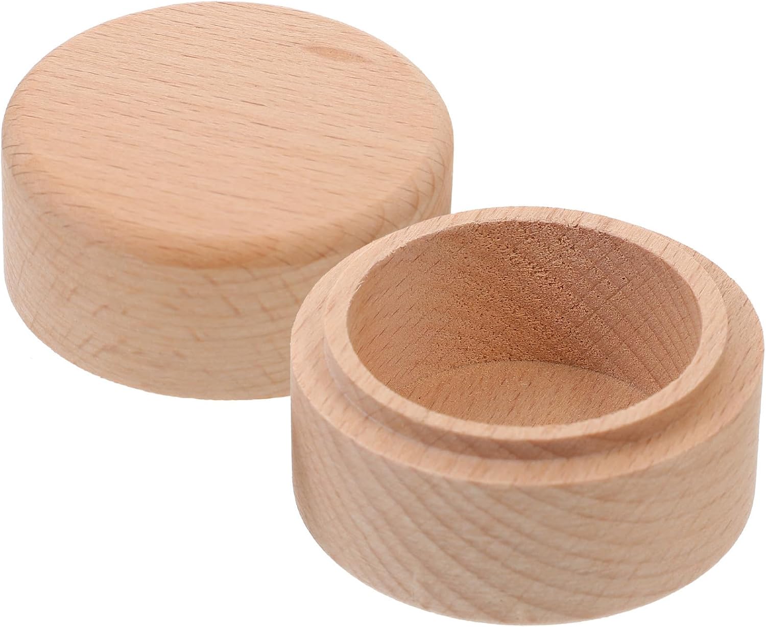 Wooden Wedding Ring Jewelry Box Mini Wood Storage Case