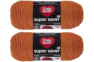 Red Heart Super Saver (2-Pack) (Carrot, 7 oz Each Skein)