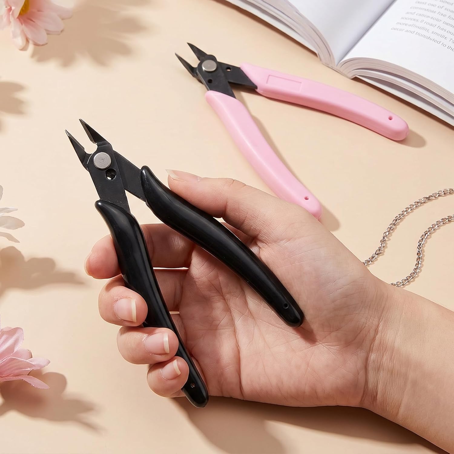 2 Pcs Rhinestone Remover, 5" Stainless Steel Nail Art Scissors Pink Rhinestone Remover Nipper Nail Art Decorations Removers Manicure Accessory
