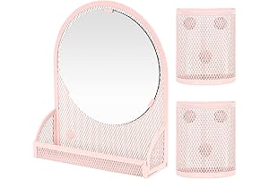 LUCYCAZ Magnetic Locker Accessories: Pink Locker Mirror Set