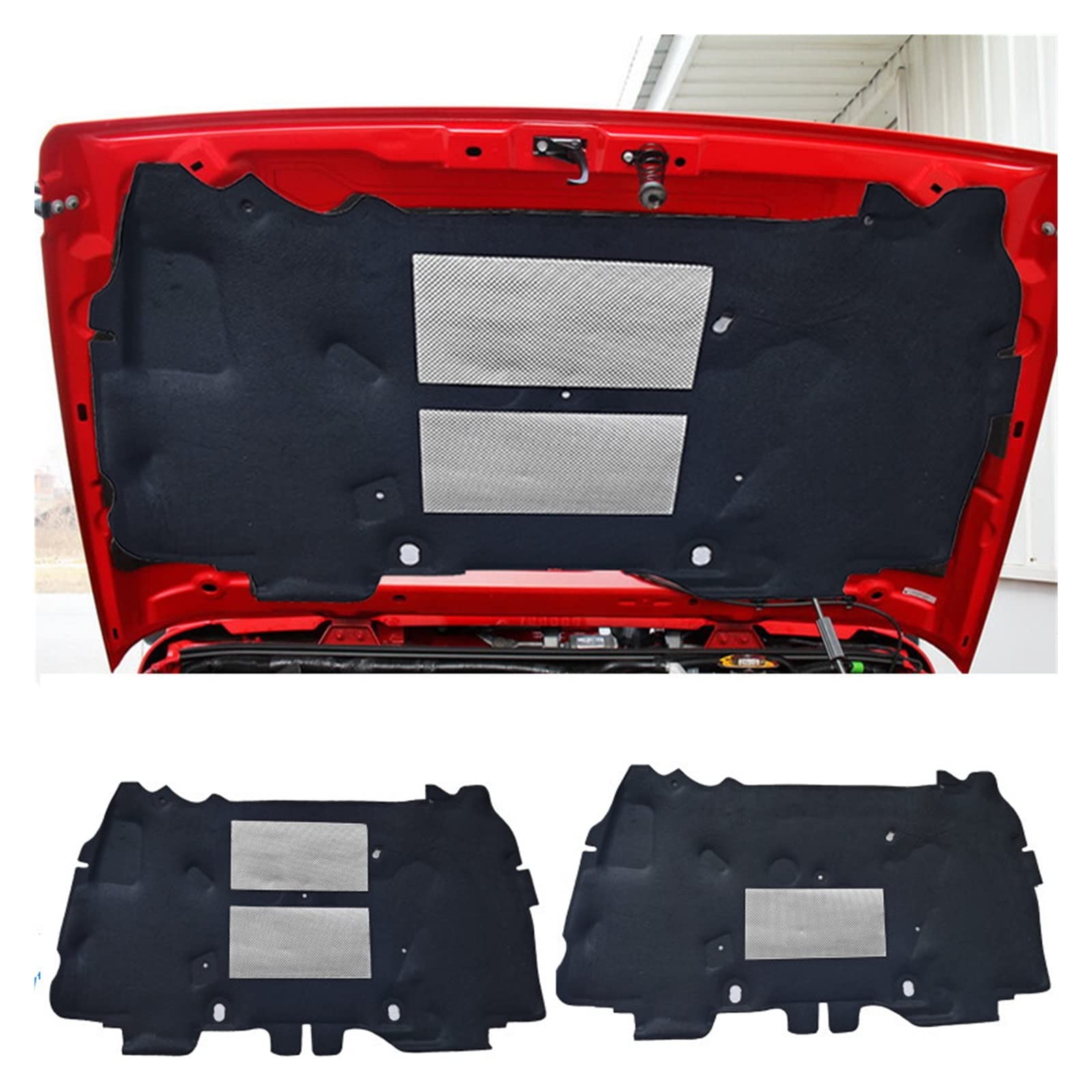 OSTREY Tampon De Coton D'isolation Phonique De Chaleur De Capot Avant