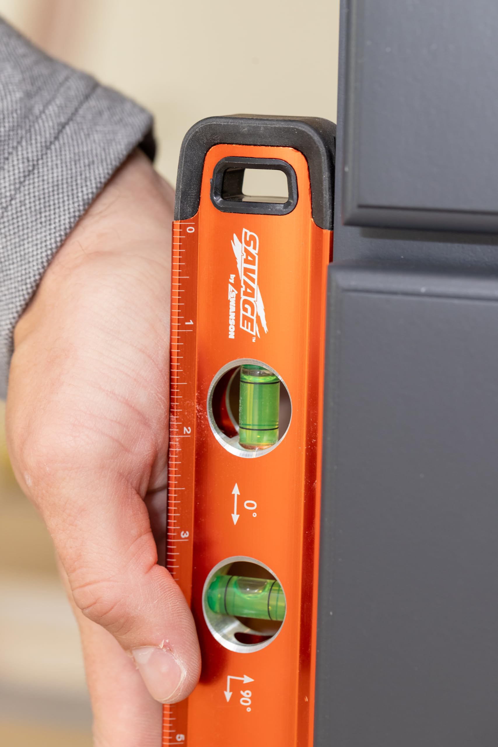Savage Aluminum Torpedo Level - Orange -6