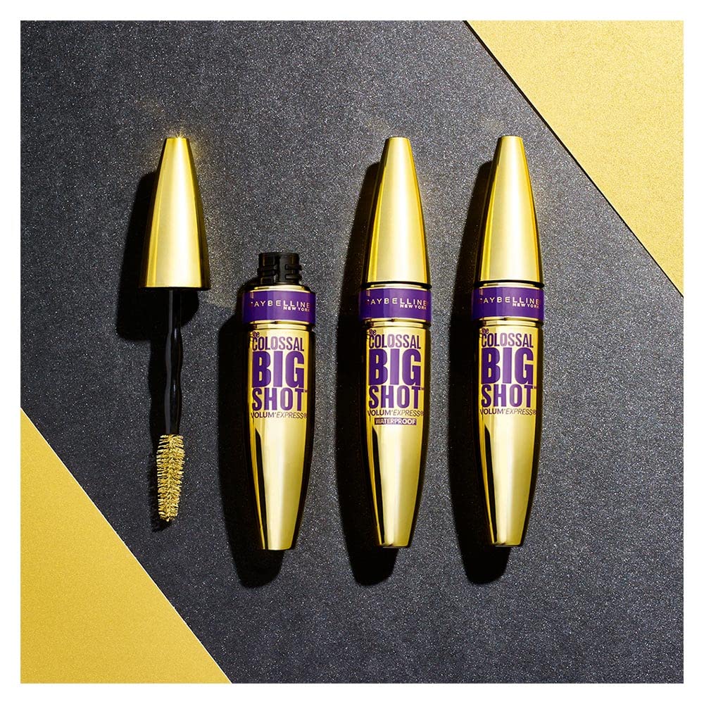 MAYBELLINE - Volum' Express The Colossal Big Shot Washable Mascara, Very Black - 0.33 fl. oz. (9.7 ml)