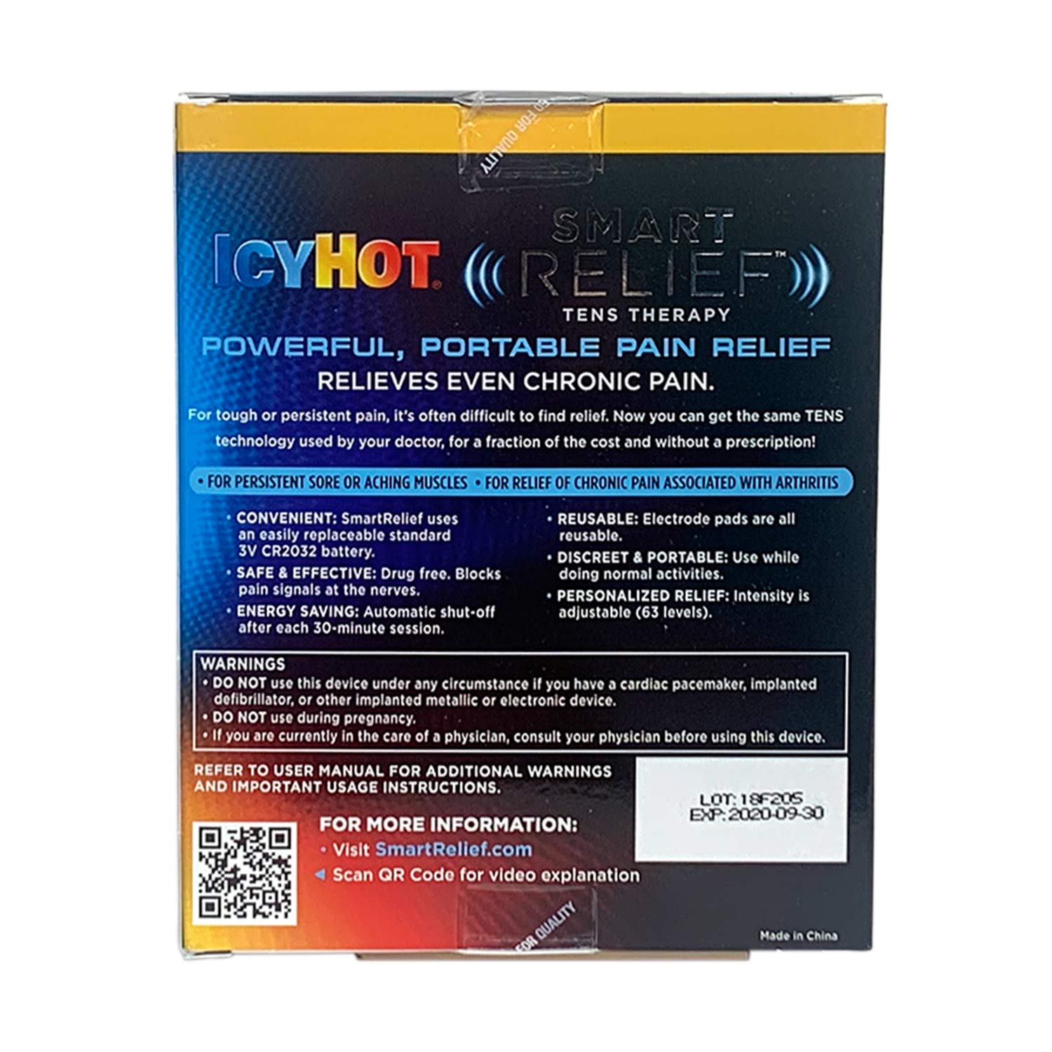 Buy Icy Hot SmartRelief TENS Therapy Knee & Shoulder Refill Pads for