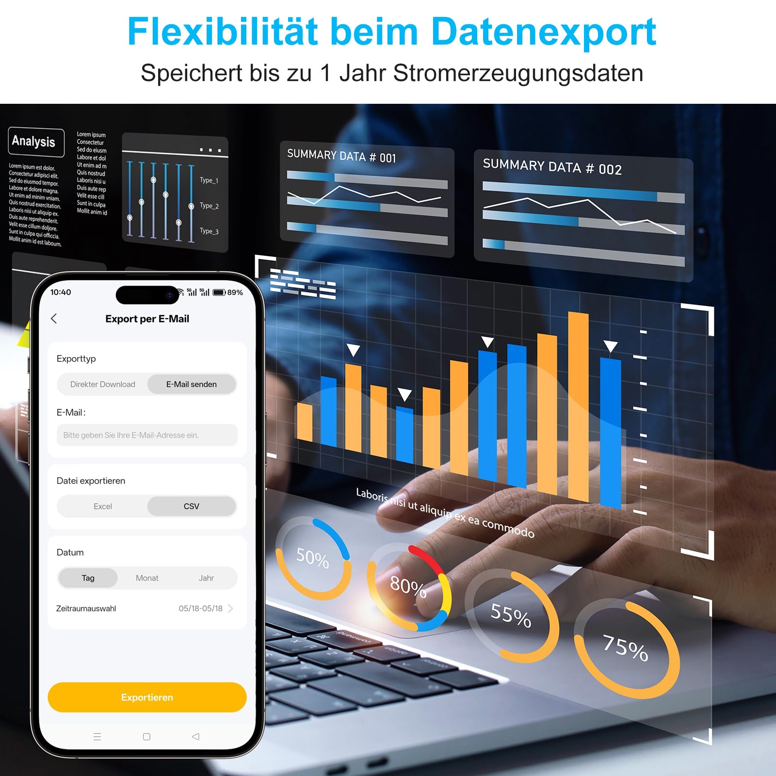 EIGHTREE Gniazdko WLAN do elektrowni balkonowej z licznikiem prądu, pomiarem zużycia energii i zasilania, gniazdko z licznikiem energii do mini PV, 2,4G/5G WLAN, 16 A, 3680 W, kompatybilne z Alexa i