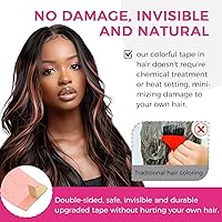 Vista 132 de Lashey Extensiones de Cabello Humano con Cinta Adhesiva Negro Natural 100% Remy Cabello Humano Liso Extensiones de Cabello con Cinta Largas de 24