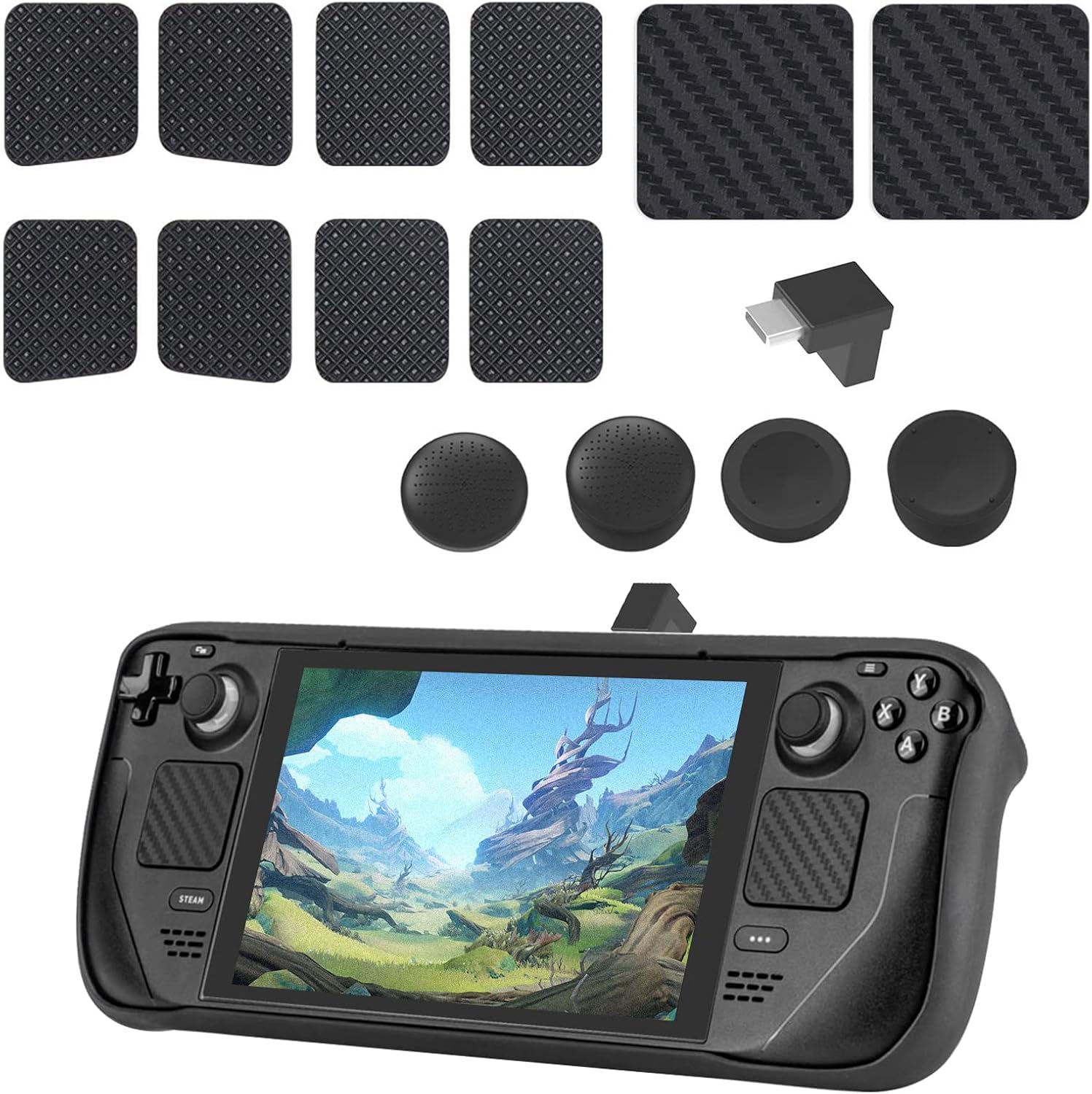 Amazon.co.jp For Steam Deck OLED/Steam Deck アクセサリーキット 15 in 1 、タッチパッド