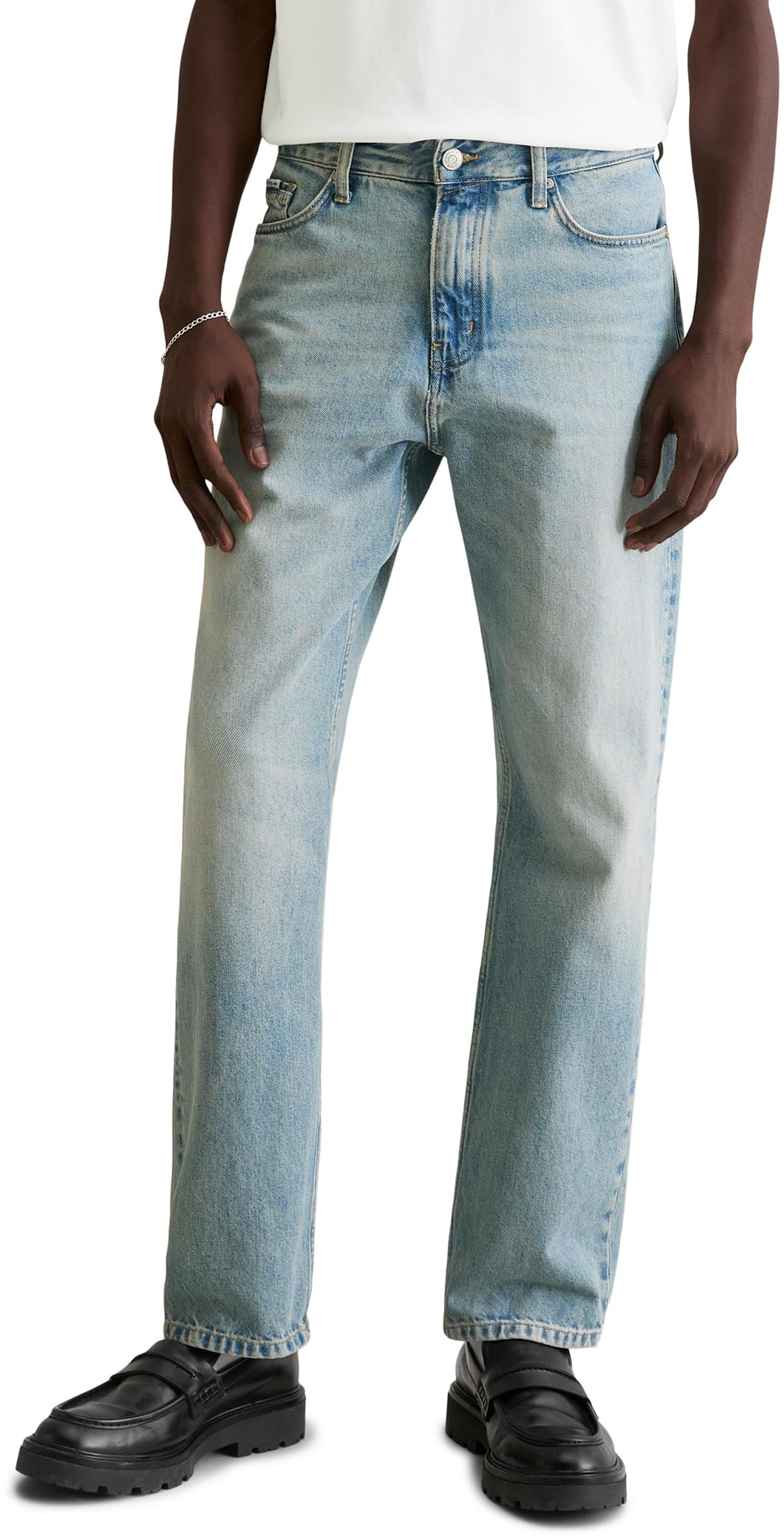Marc OߴPolo Denim Herren Jeanshose aus Bio-Baumwolle Straight Fit, Blau (Light Blue Multi 30), W29/L32