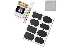 Oil and Vinegar Labels for Kitchen Organization: Elevate Your Pantry Aesthetics with Reusable Chalkboard Labels