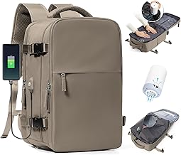 BJLFS Ryanair Wizzair 40 x 30 x 25 Vueling Travel Backpack with Vacuum System Waterproof Portable Travel Backpack for Men and Women with Compression System