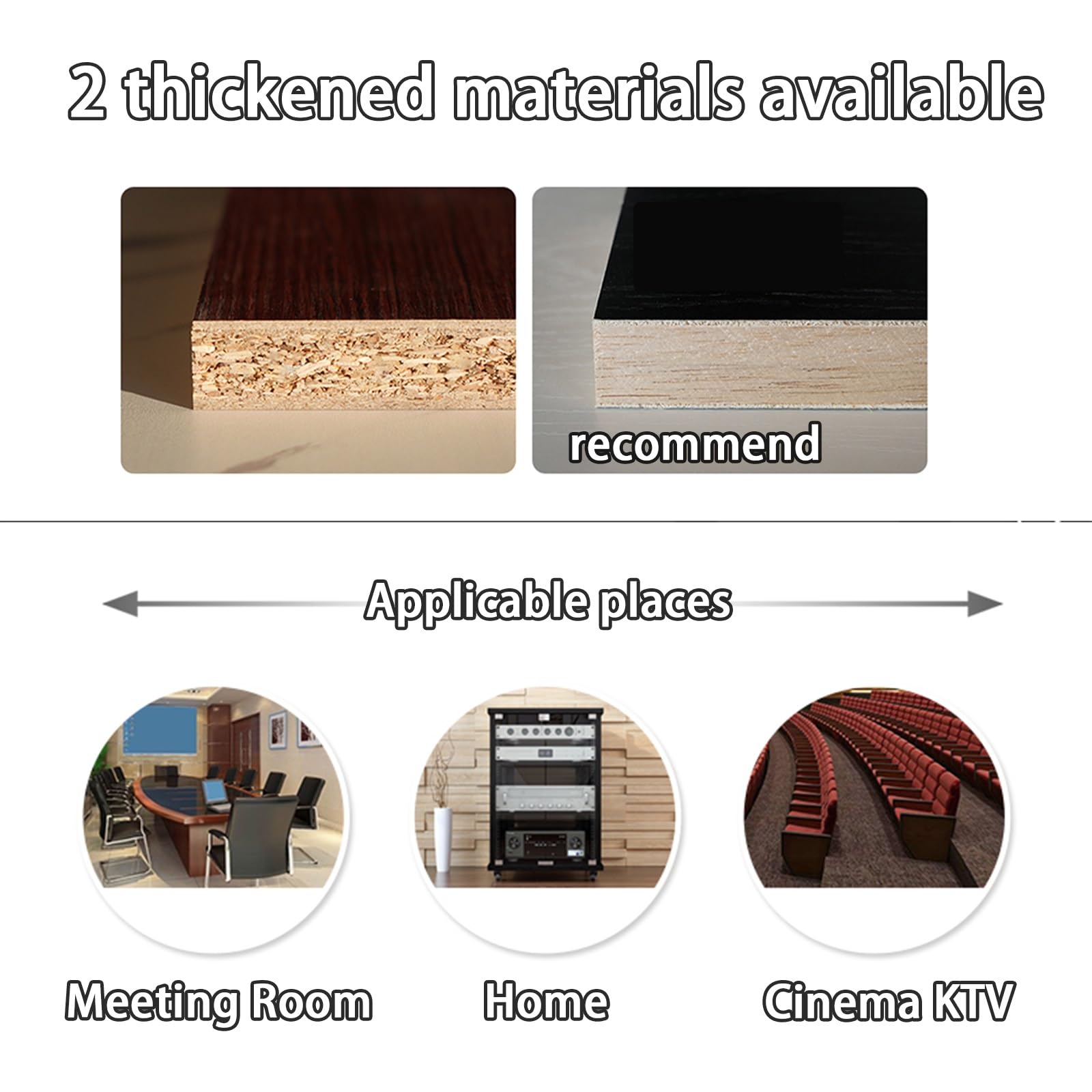 Support multimédia AV moderne avec roulettes, tour de rack audio, gestion des câbles, assemblage facile, armoire de rangement polyvalente pour la maison, le bureau et le théâtre, solution de rangement