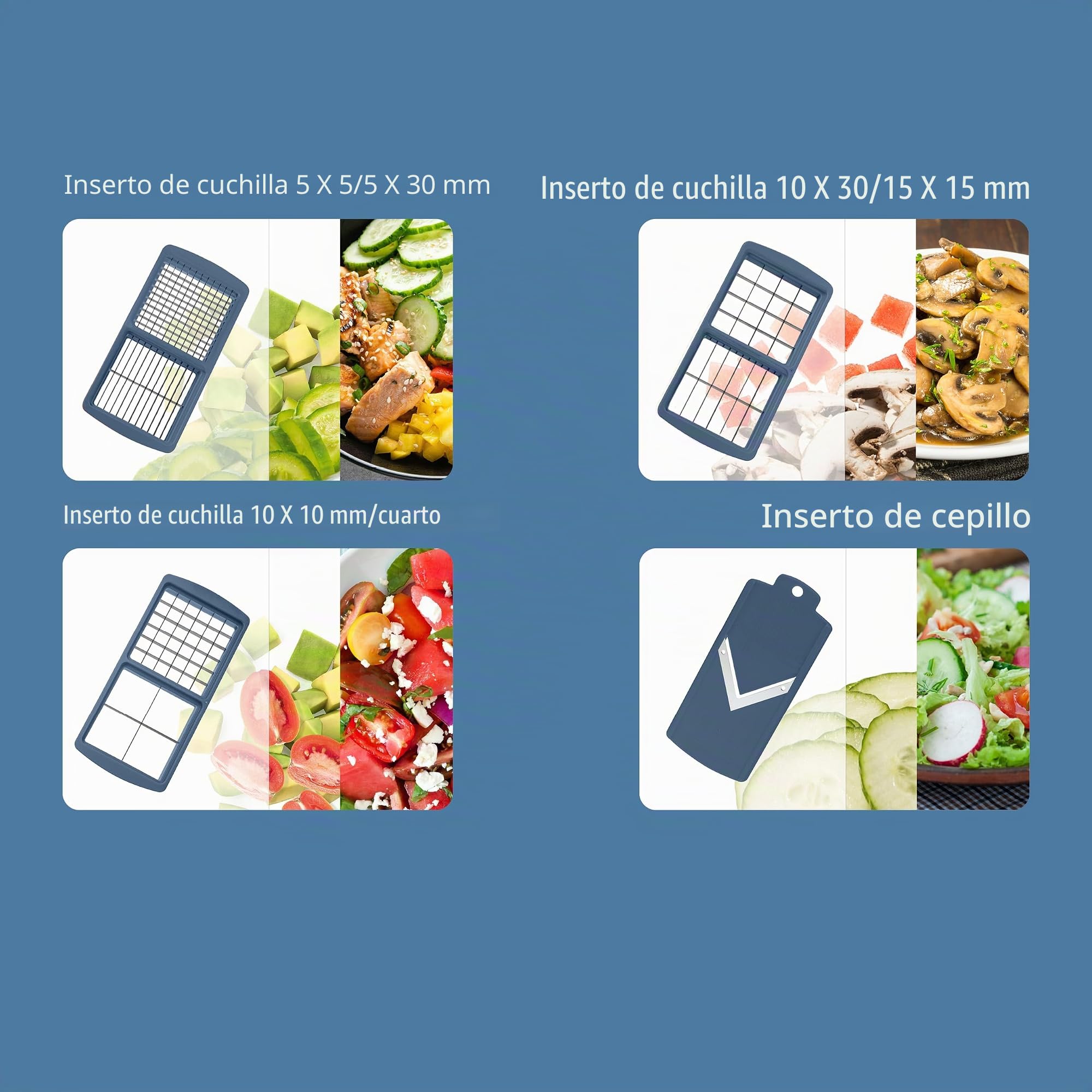 Genius Nicer Dicer Smart | 14 partes | Cortador de verduras | Rebanadora | Cortador de cebolla