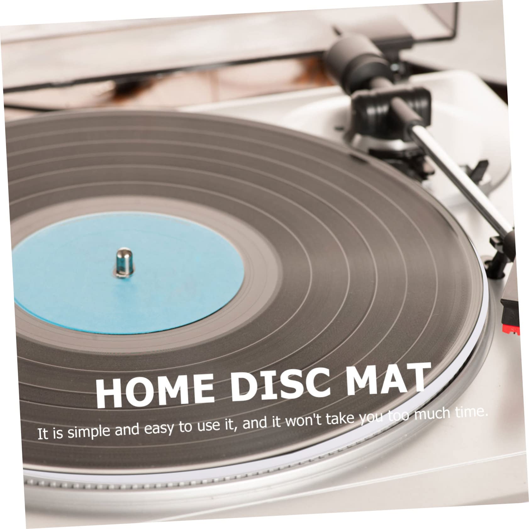 Gatuida 1pezzi Tappetino per Giradischi Acrilico Tappetino per Lettore Audio in Vinile per Dischi Domestici la Registrazione Riduce le Vibrazioni Design Semplice