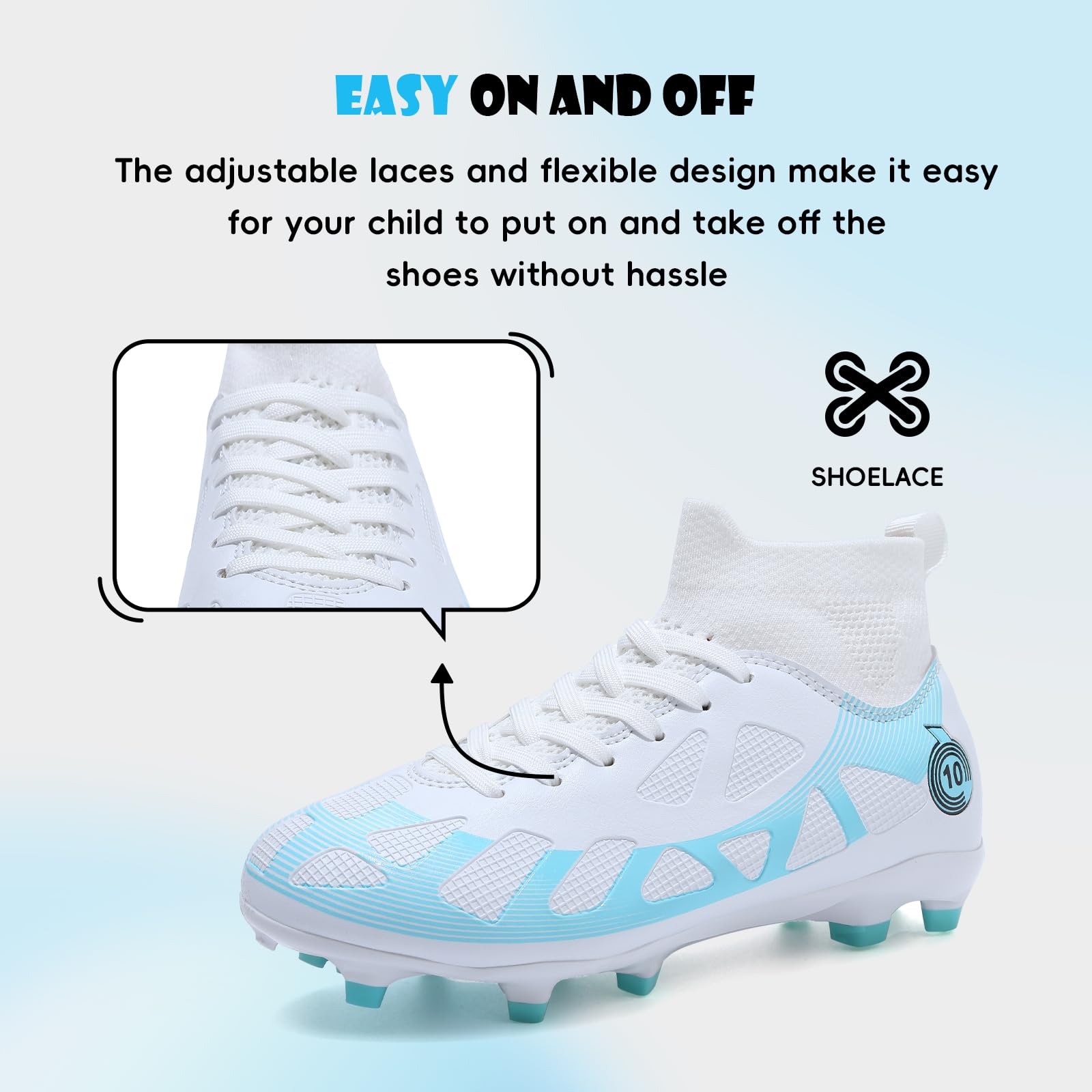 Football Boots Kids Boys Girls Athletic Outdoor Football Shoes — view 5