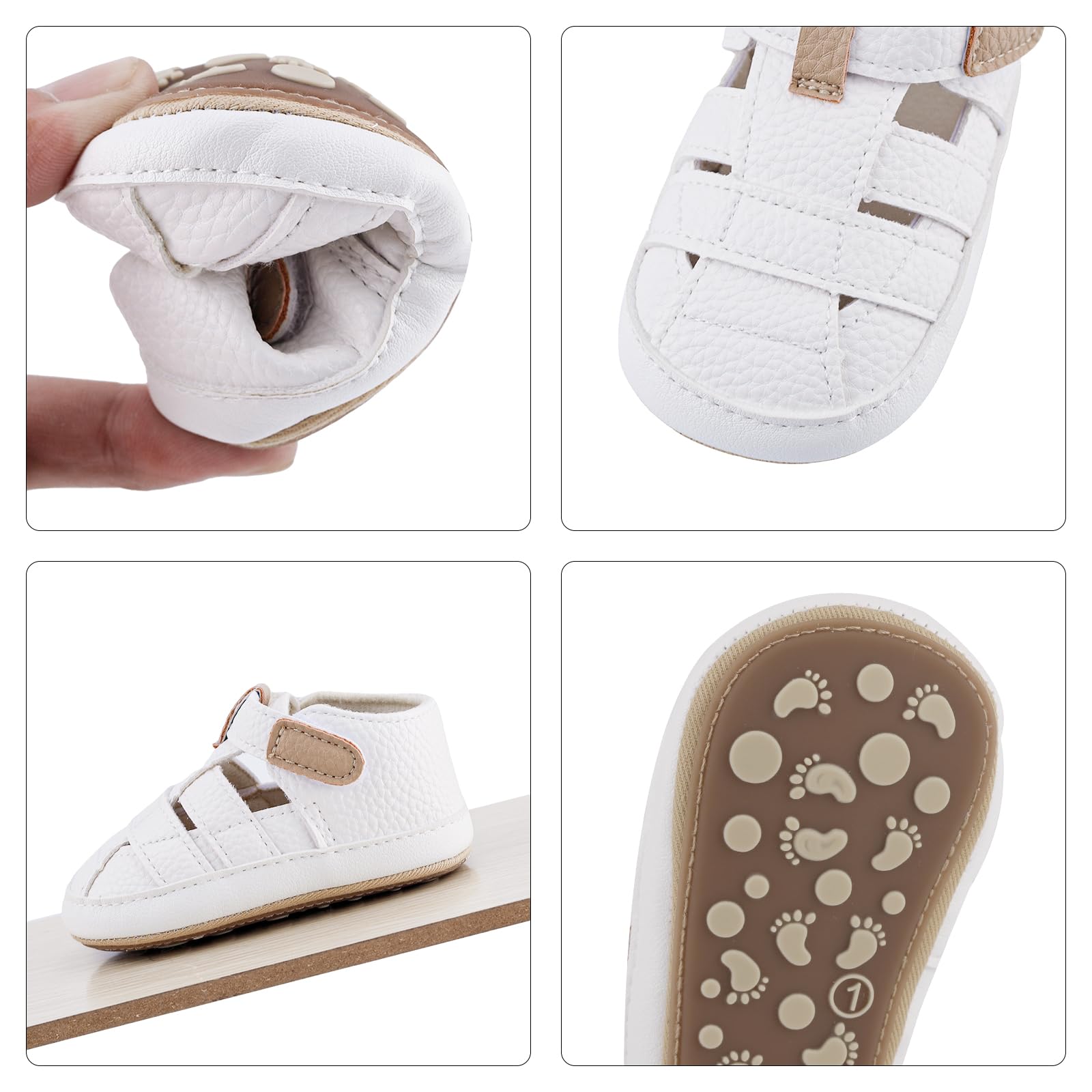 MASOCIO Sandali Neonato Estivi Scarpe Primi Passi Bimbo Gomma Antiscivolo