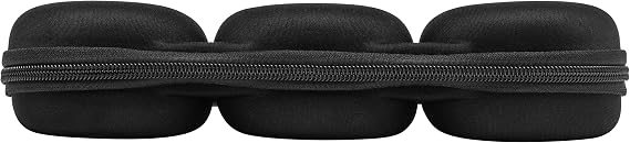WATCHPOD Triple Watch Travel Case Storage Organizer For 3 Watches | Tough Portable Protection w/Zipper Fits All Wristwatches & Smart Watches Up To 50mm (Black)
