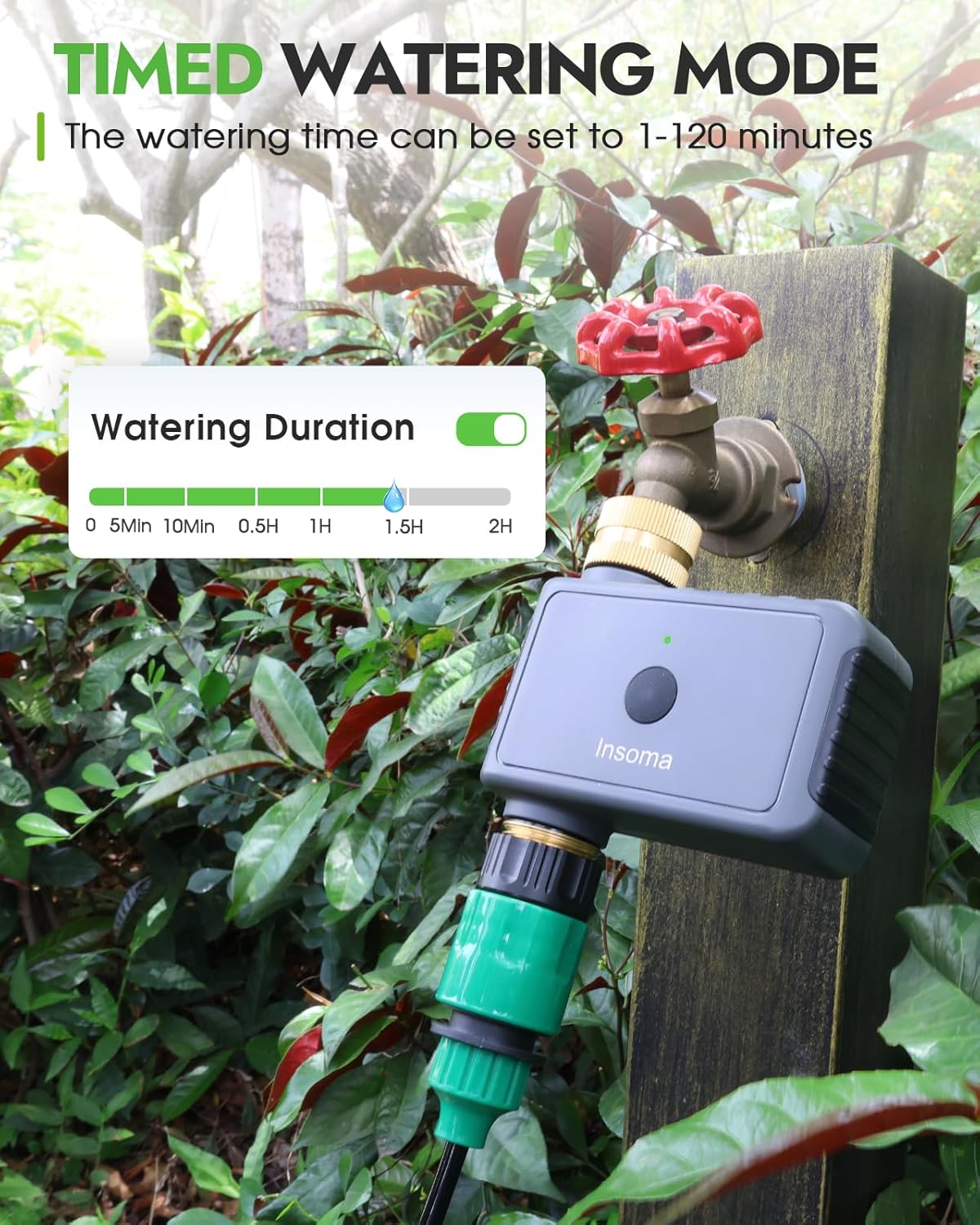 Diagram showing remote control signal to water timer