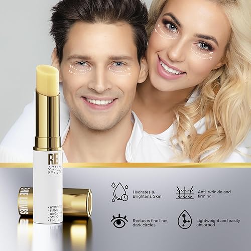 Miniatura 2 de Retinol Eye Stick, crema de ojos para ojeras e hinchazón, crema iluminadora de ojos para hidratación, arrugas en 3-4 semanas, portabilidad de viaje,