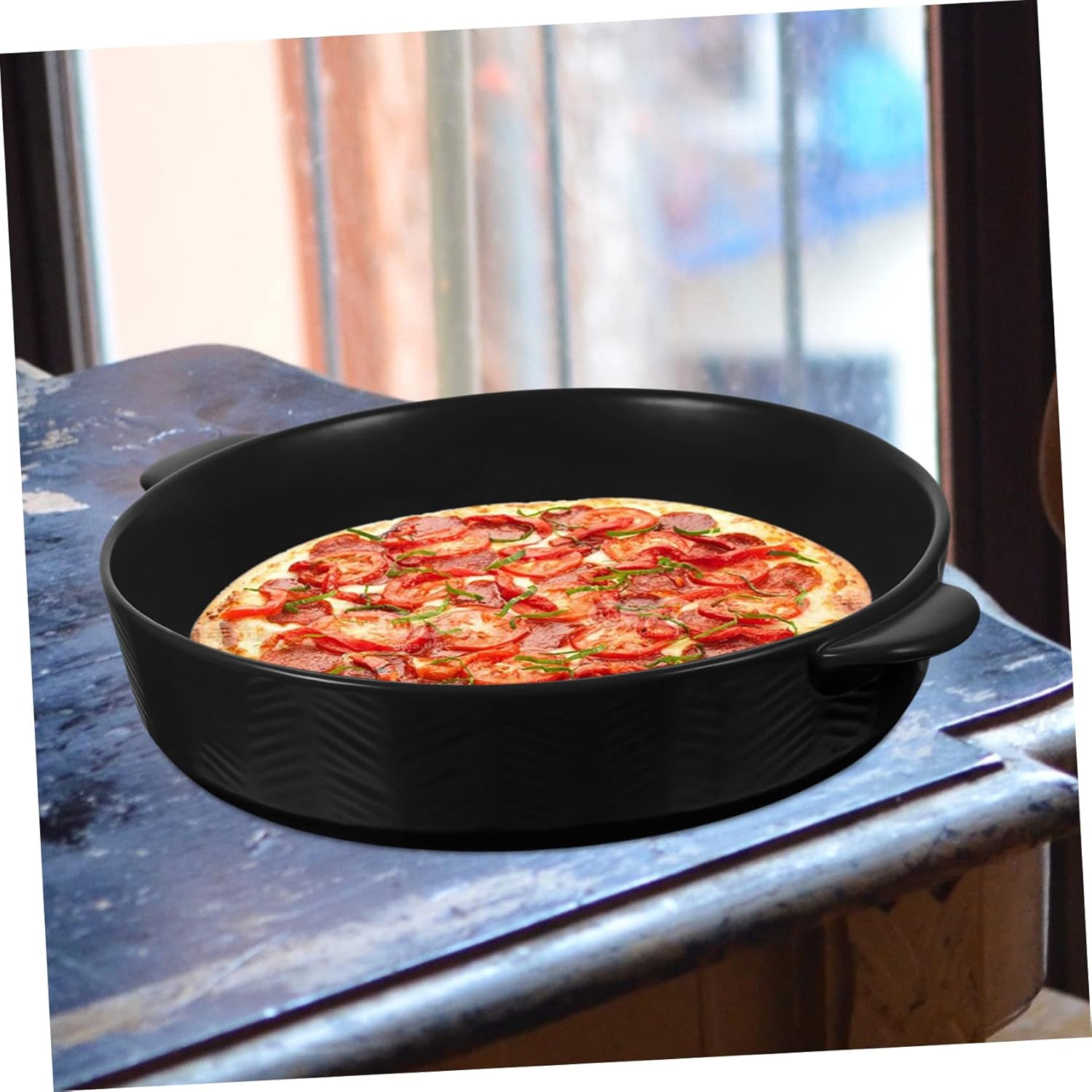 Ciieeo Ceramic Casserole Dishes Baking Trays Lids Plates High Temperature Bakeware for Thanksgiving Christmas Birthdays