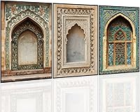 Ayatul Kursi & Al-Fatiha Islamic Wall Art Canvas Print - Vintage Arabic Calligraphy Poster 12x16 Unframed Ramadan Home Decor