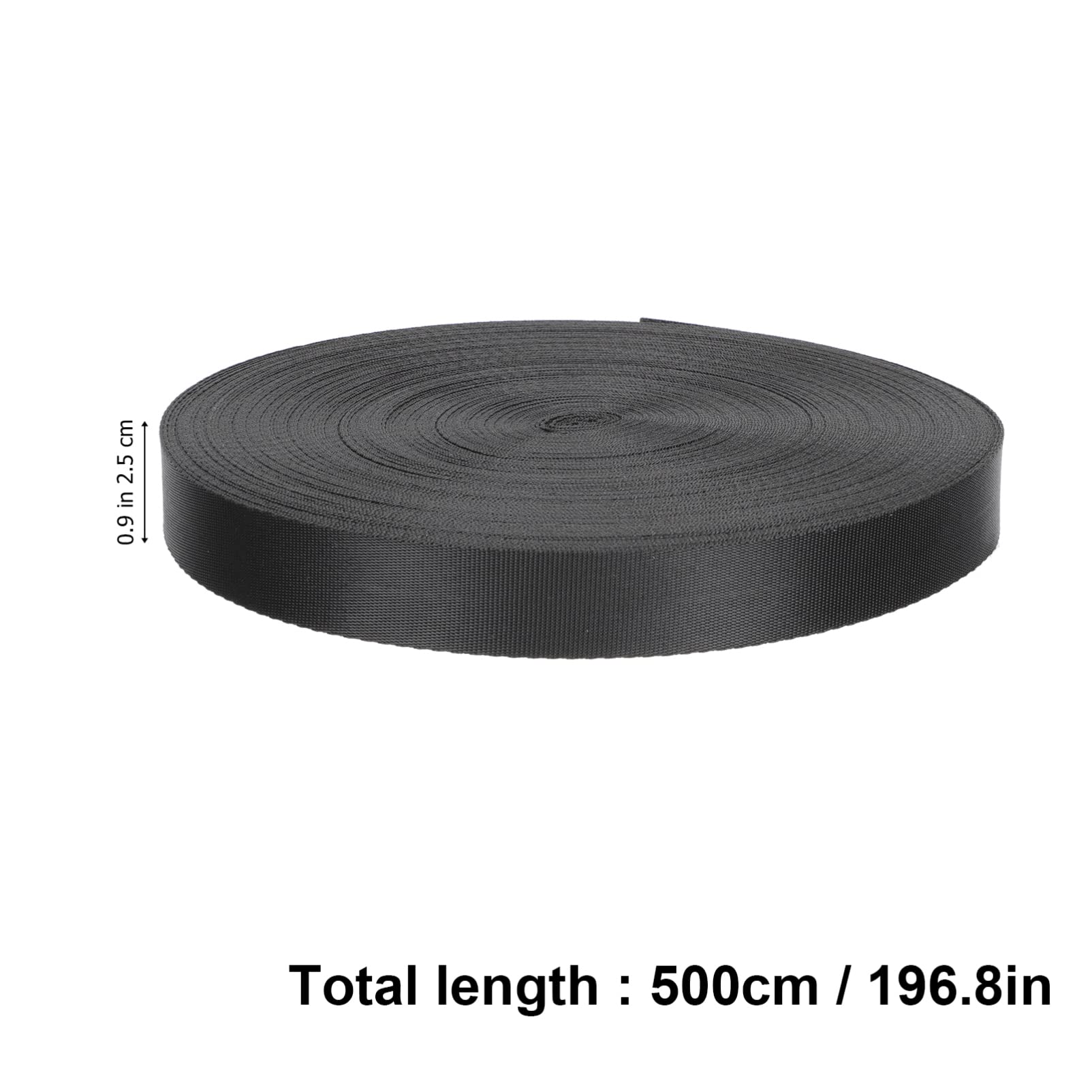 Yardenfun 1 Inch 50m Durable Flat Nylon Webbing Suitable for Backpack Luggage Dog Leash Collar Garden Craft