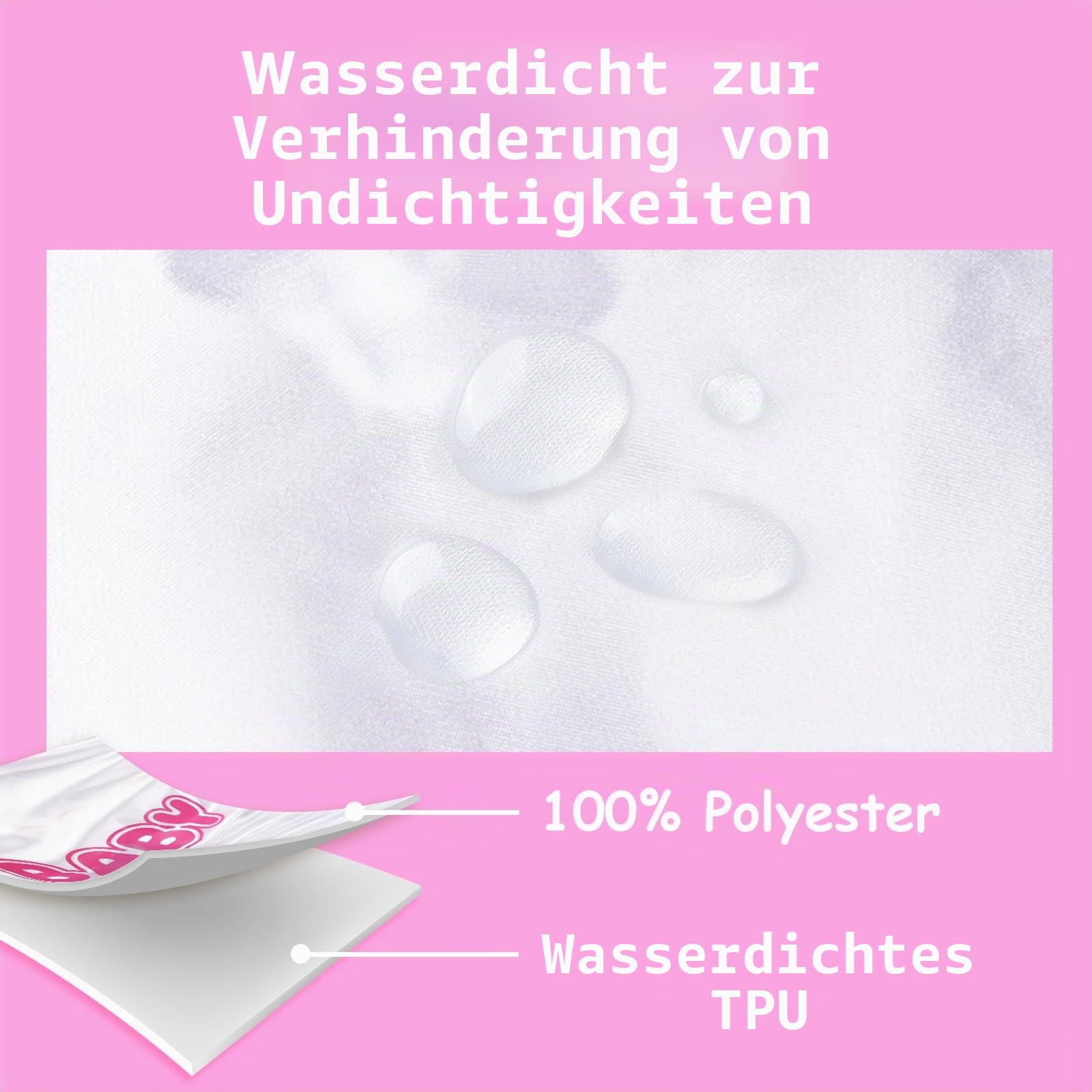 LittleForBig Waschbarer Verstellbarer Wiederverwendbarer Wasserdichter Stoffwindel Überhose Bezug für Erwachsene - Babywindel-Schulmädchen Magenta M