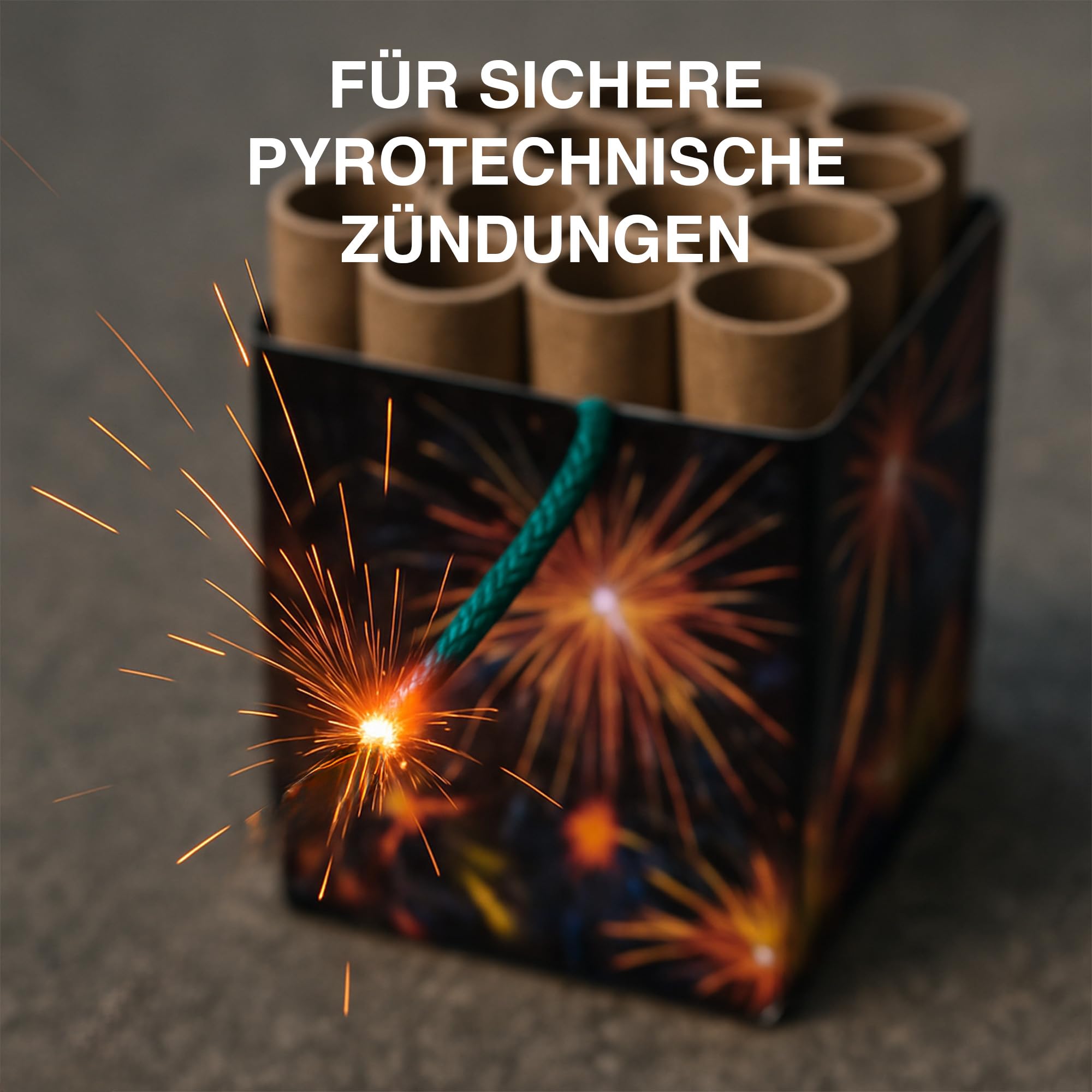 h2i Zündschnur | 10 m | Ø 2,0 mm | +/- 90 s/m | Anzündlitze Grüne Visco ideal für Pyrotechnik, Feuerwerk & Outdoor-Effekte | Sicherheit & Zuverlässigkeit | Flexibel zuschneidbar