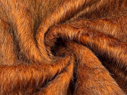 Faux Fur Fabric Material - Timberwolf, Sample - 10cmx10cm