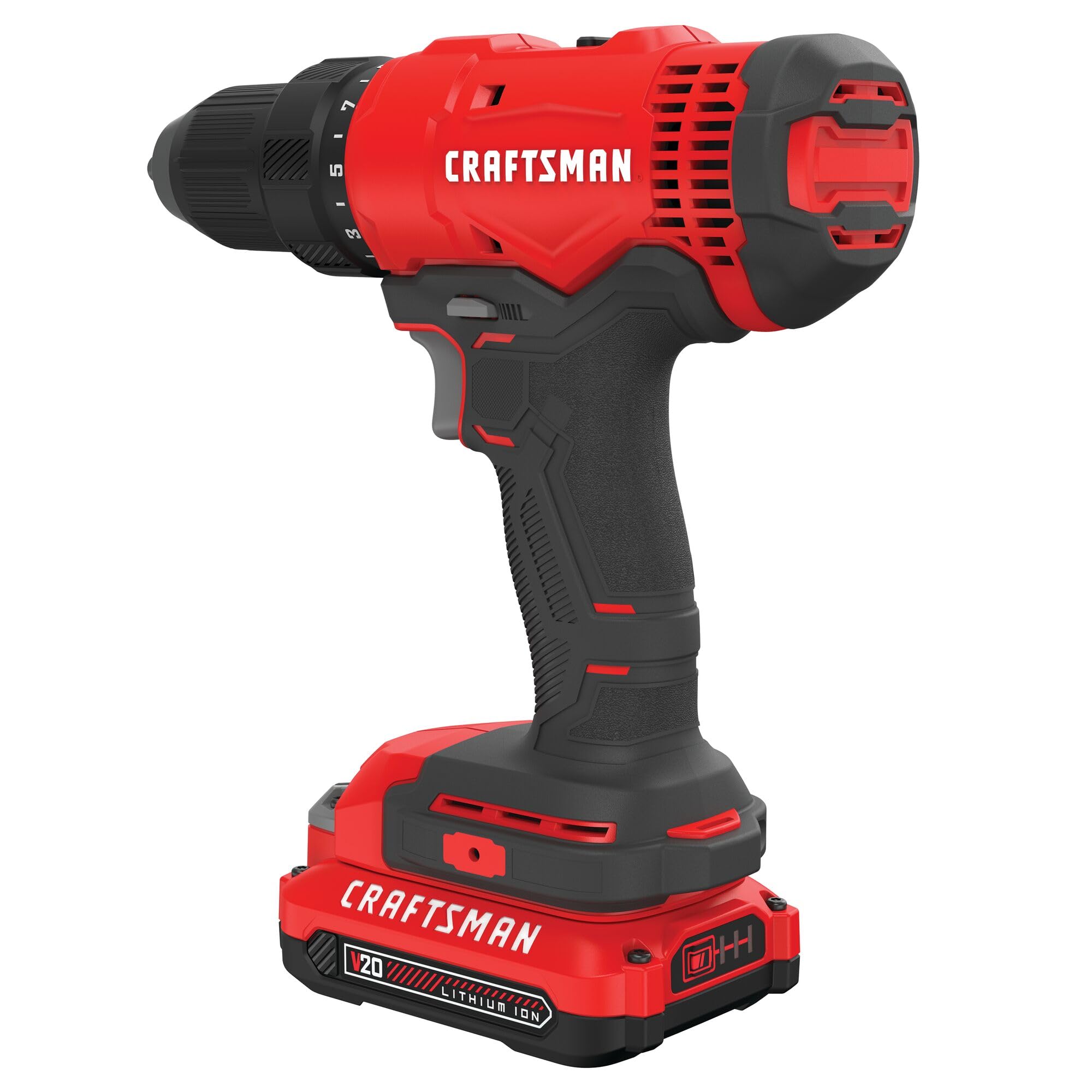 CRAFTSMAN V20 Cordless Drill/Driver Kit (CMCD701C2)