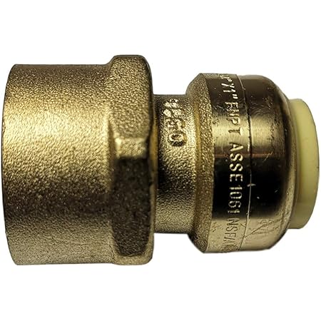 Adapter 3 4 4 Stück XFITTING 3/4" X 1/2" Push Fit, Push To Connect Adapter 1 4 3 8