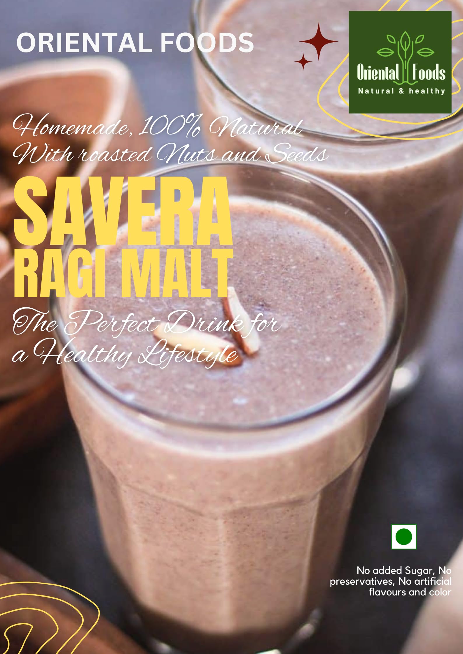 SAVERA Ragi Malt | Homemade, 100% Natural, Millet drink, Sun dried with roasted Nuts and Seeds | 400g (B0CLT15Q93) Amazon Price History, Amazon Price Tracker