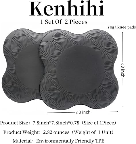 Miniatura 2 de Rodilleras de yoga (juego de 2)  Accesorios y accesorios de yoga masculinos y femeninos para fitness, viajes, meditación, arrodillarse, equilibrio,