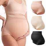 Women&apos;s Maternity High Waist Underwear Pregnancy Soft Seamless Maternity Underwear Over Bump