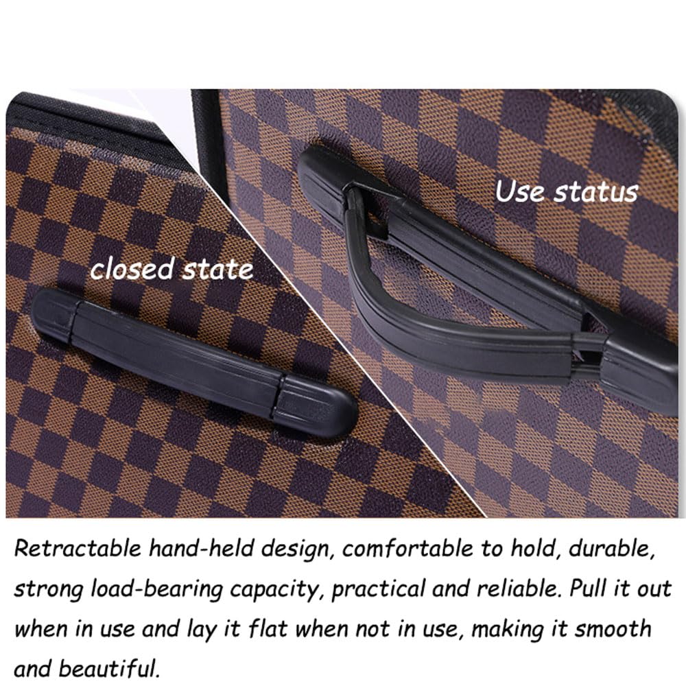 Organizer Bagagliaio Auto, Organizzatore per Auto per Vano di Lusso Auto Organizer Impermeabile Pieghevole Organizzatore di Immagazzinaggio per SUV/Auto/Camion,Fondo Antiscivolo, Coperchio Pieghevole