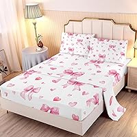 Vista 13 de MUSOLEI Sábanas Panda Sábanas ajustadas Lindas hojas de cama con conjunto de cama de animales 3D con orejas para niñas Conjunto de cama individual