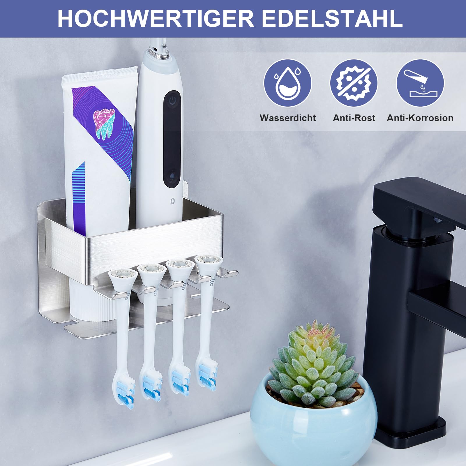 KOMABLEN Tandenborstelhouder, elektrische tandenborstel