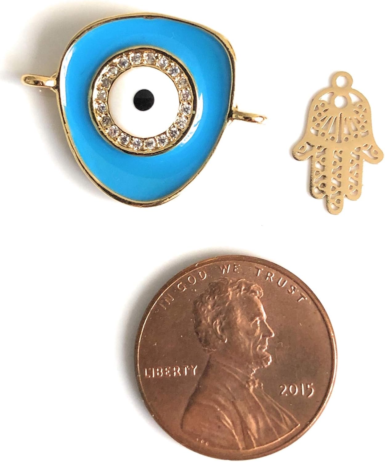 Blue Evil Eye Hamsa Hand Red String Lucky Charms Bracelet for Women - Image 7