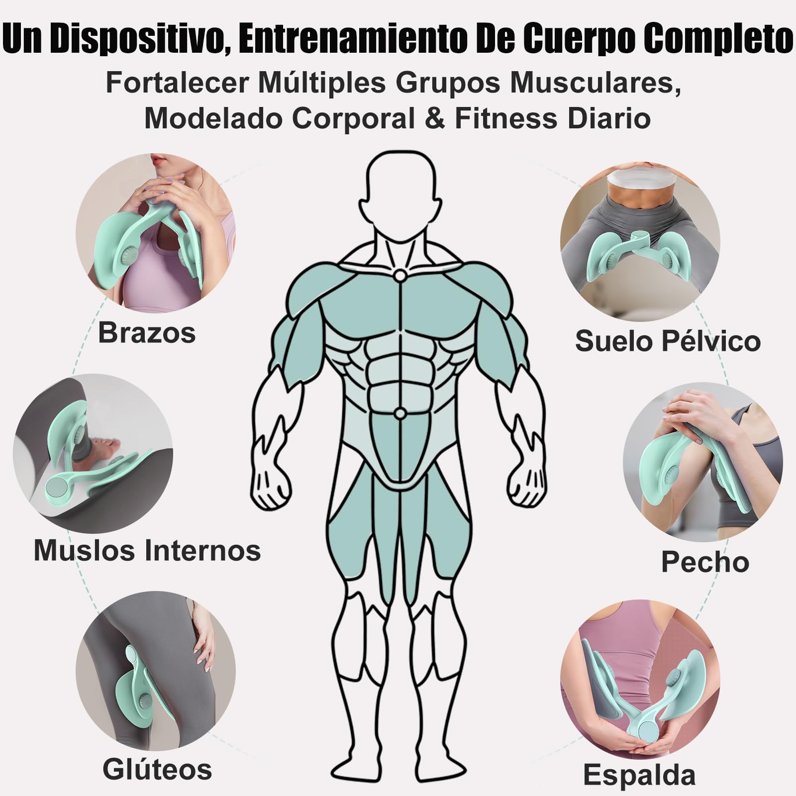 Ejercitador de Piernas y Suelo Pélvico 16KG y 22KG Máquina para Ejercicio en Casa Fortalecedor de Glúteos Entrenador Kegel con Banda Tonificador de Muslos Equipo de Musculación para Mujeres y Hombres