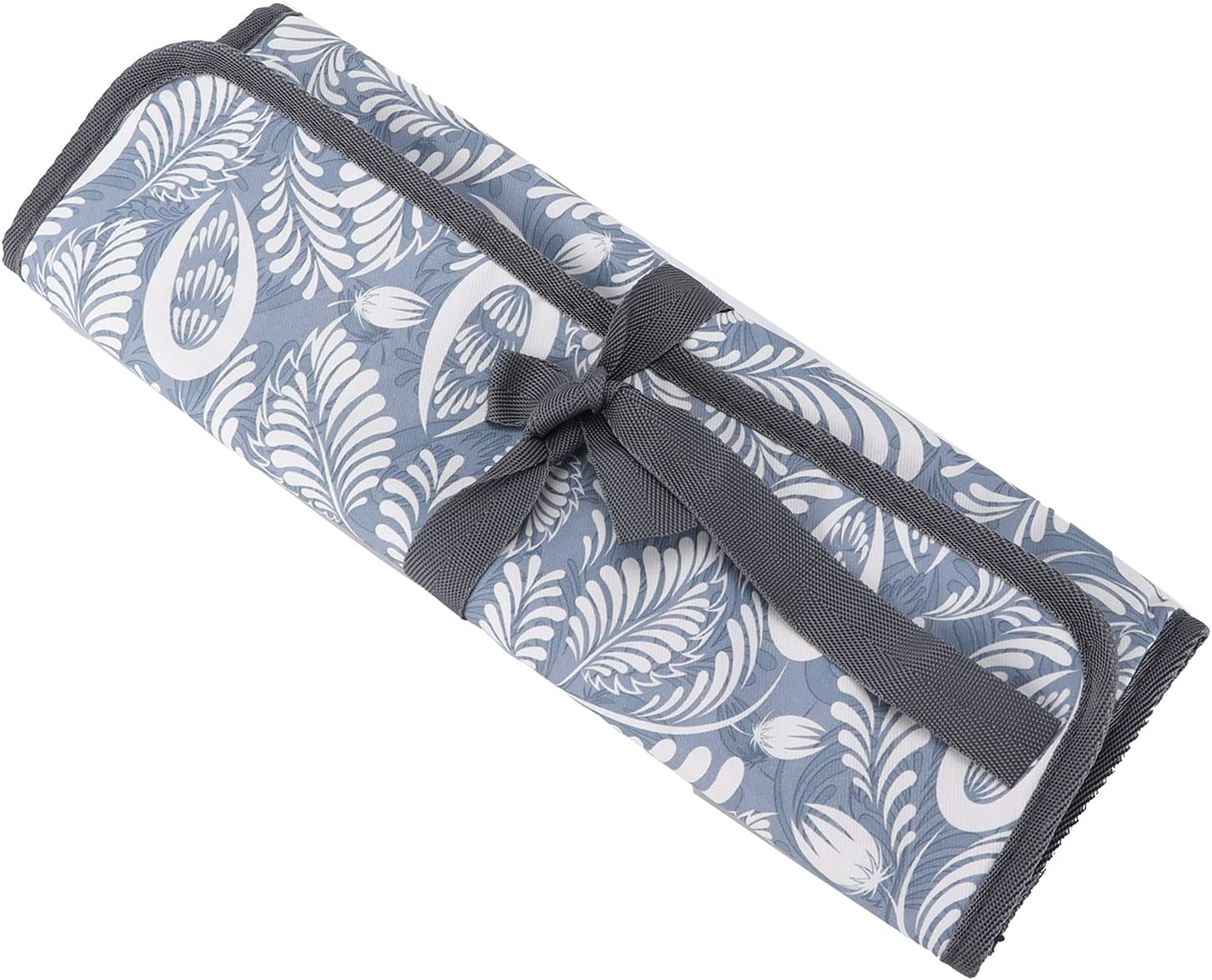 Generic Needle Storage Bag, Keep Things Neat and Orderly Perfectly Designed Knitted Bag Knitting Needles Organizer for Store Crochet Accessories for Knitting Lover(Grey Waist Valley Flower)