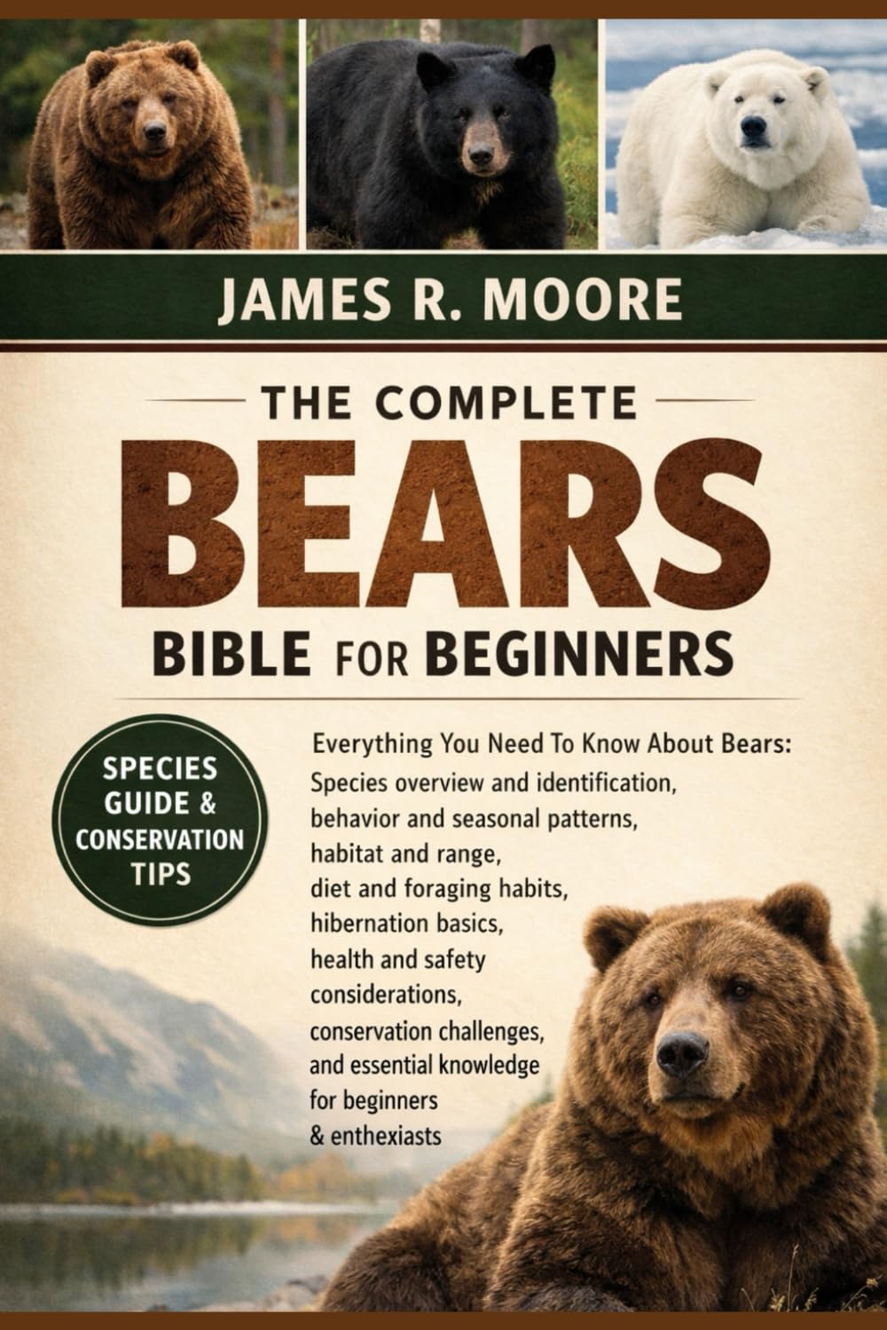 THE COMPLETE BEARS BIBLE FOR BEGINNERS: Everything You Need To Know About Bears: Species overview and identification, behavior and seasonal patterns, ... knowledge for beginners & enthusiasts