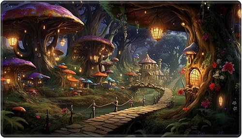 Miniatura 74 de Alfombrilla de juego MTG cosida con zona mágica para jugar cartas MTG, alfombrilla de escritorio para juego de mesa Commander, alfombrilla de duelo