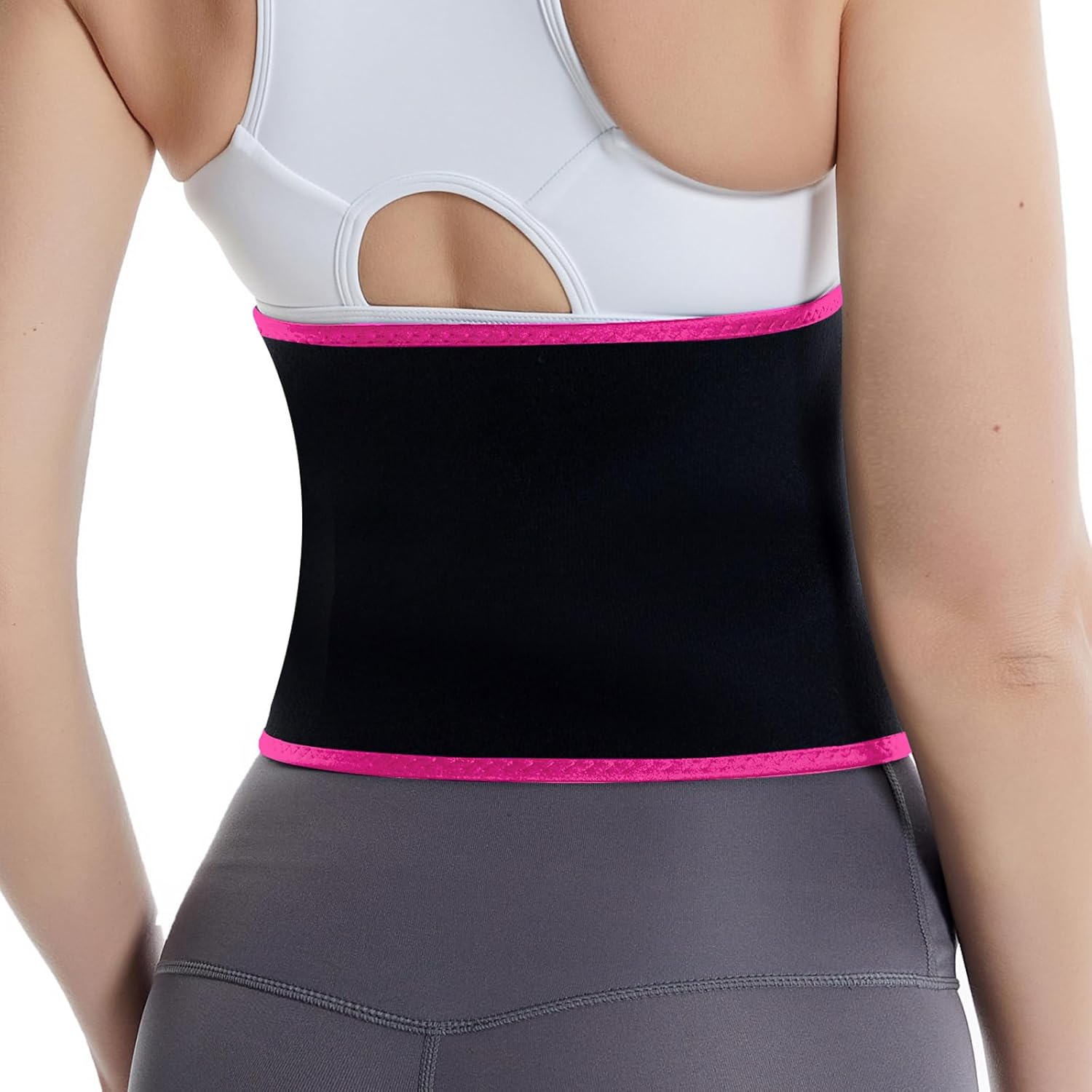 Meichoon Waist Trainer for Women Men Weight Loss Tummy Sweat Band Slimming Stomach Wrap for Workout Fitness - Image 4