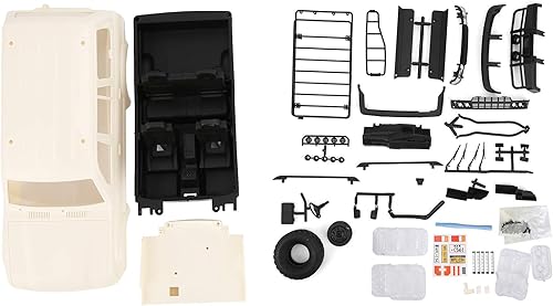 Miniatura 2 de VGEBY Carcasa de automóvil RC, LC80 carcasa de plástico para repuesto para WPL 116 C14 C24 RC (versión de competencia), accesorio para modelo de