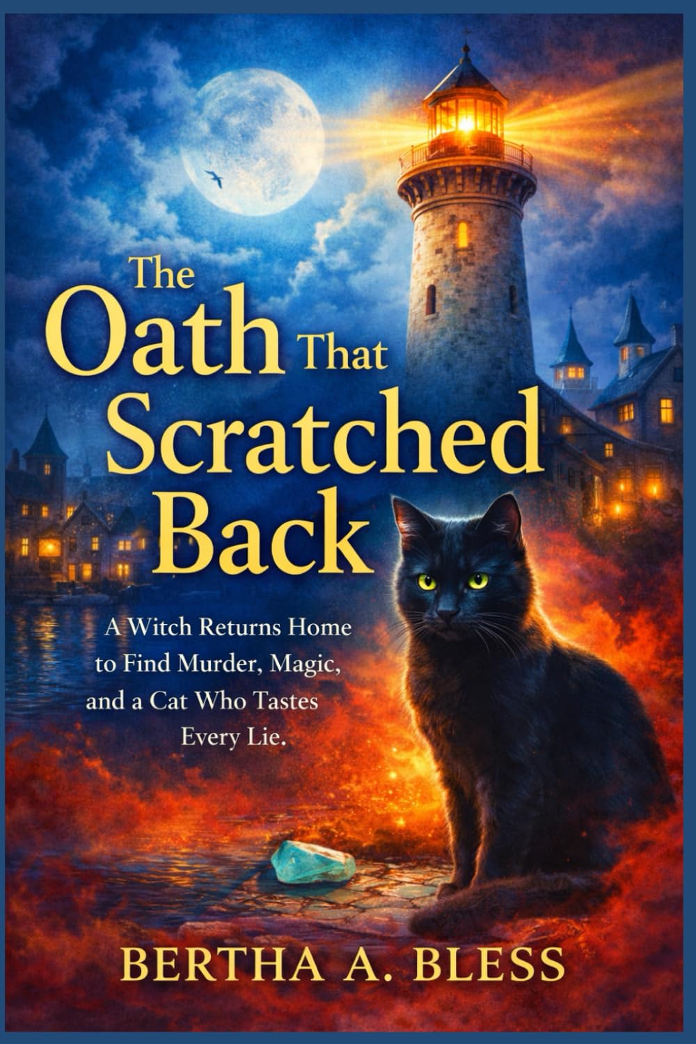 The Oath That Scratched Back.: A Witch Returns Home to Find Murder, Magic, and a Cat Who Tastes Every Lie. (The Wish binding Chronicles of Larkspur Quay)