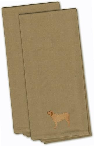 Miniatura 4 de Caroline's Treasures BB3423GYTWE - Juego de 2 toallas bordadas de color gris con borde collie negro para manos, cara, cabello, yoga, té, paños de