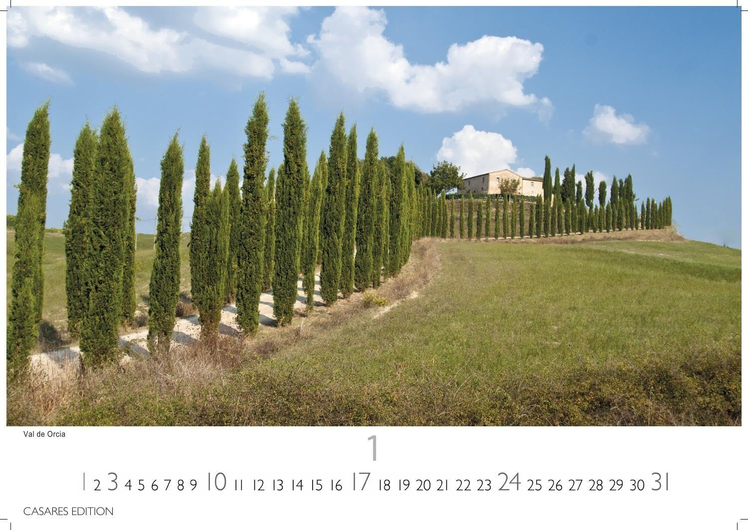 Toskana Kalender 2027 – Wandkalender | Fotokalender Italien 24x35 cm - mit malerischen Fotos der Toskana- Italien