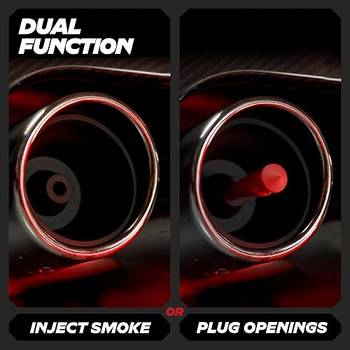 Miniatura 3 de AutoLine Pro Adaptadores 2 en 1 de cono y enchufes premium  para pruebas de fugas de máquinas de humo automotrices  Función de tapones de cono y